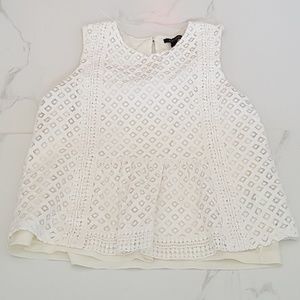 Banana Republic Eyelet Sleeveless Blouse
